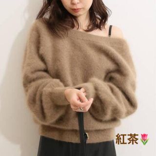 Noble - NOBLE ラクーンニットカシュクールプルオーバー*新品タグ付き