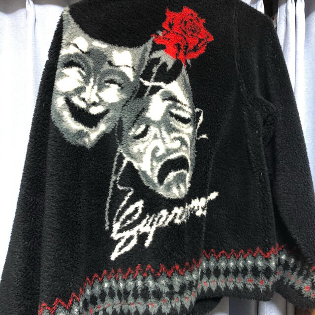 Supreme drama mask fleece jacket