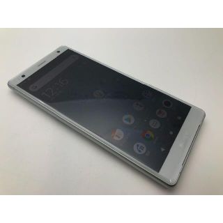 ソニー(SONY)のSIMフリー au Xperia XZ2 SOV37 シルバー◆美品◆04(スマートフォン本体)