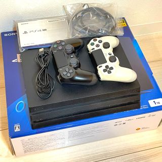 プレイステーション4(PlayStation4)の中古美品 PS4 Pro 1TB CUH-7200 + おまけコントローラー(家庭用ゲーム機本体)