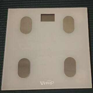 体重計 体組成計 体脂肪計ホワイト bluetoothでスマホに自動記録(体重計/体脂肪計)