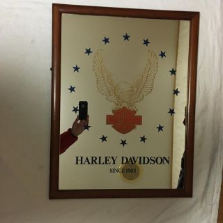 ハーレーダビッドソン(Harley Davidson)のハーレーダビッドソン　鏡　壁掛け(壁掛けミラー)