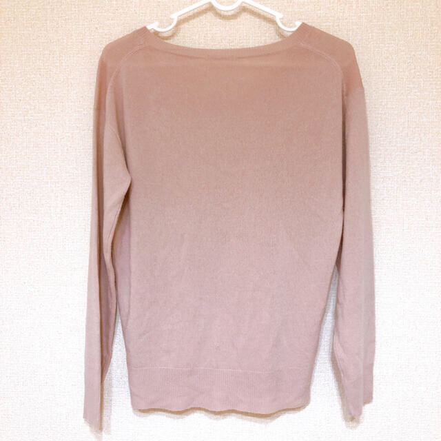 GU(ジーユー)のVネックニット セーター  くすみピンク レディースのトップス(ニット/セーター)の商品写真
