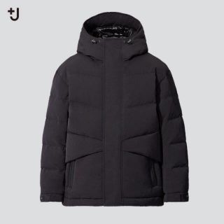 ユニクロ(UNIQLO)のj＋　UNIQLO ジルサンダー　ハイブリッドダウン　オーバーサイズ　　黒　S(ダウンジャケット)