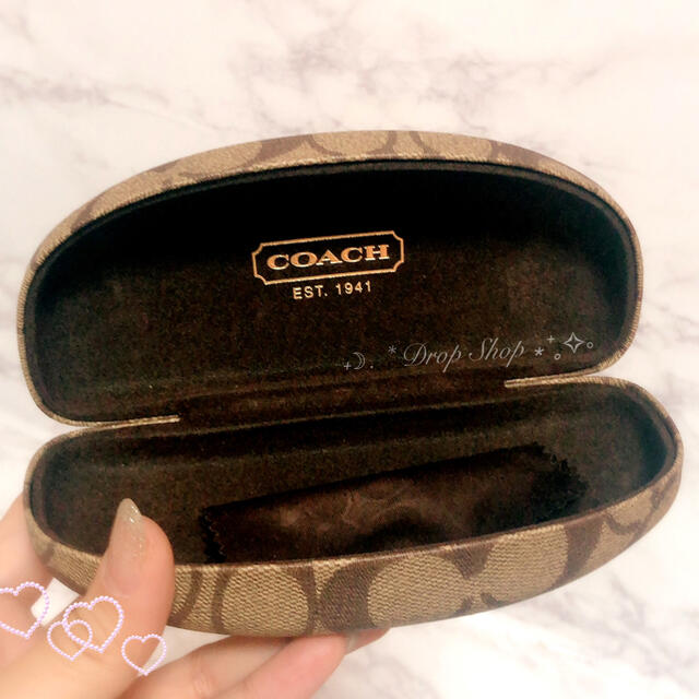 COACH(コーチ)の𓊆 COACH メガネケース 眼鏡拭きセット 𓊇  レディースのファッション小物(サングラス/メガネ)の商品写真