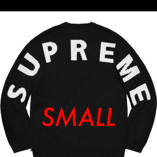 ニット/セーターsupreme back logo sweater black small