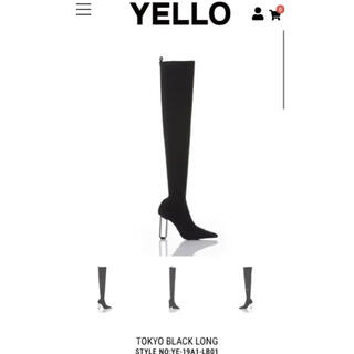 Yellow boots - YELLO ロングブーツの通販 by na's shop｜イエロー