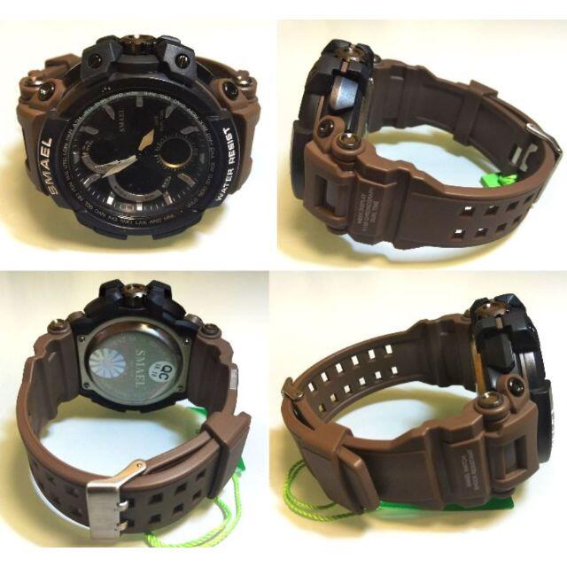 SMAEL 1708 スポーツウォッチ（ブラウン） メンズの時計(腕時計(デジタル))の商品写真