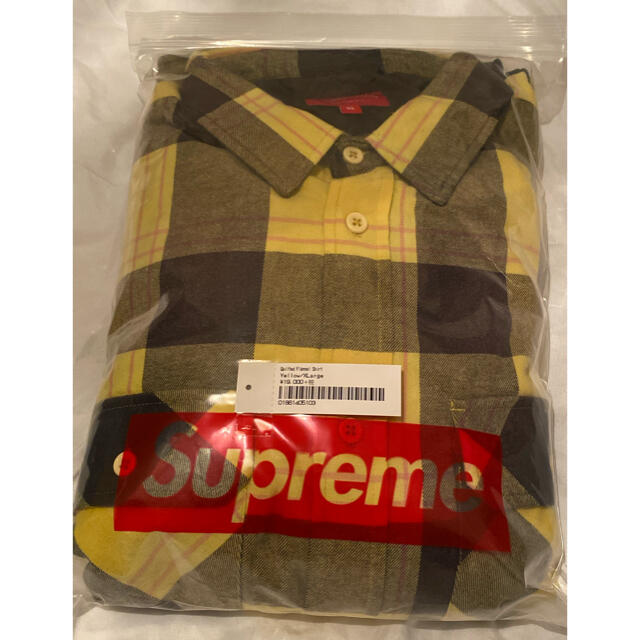 でしたので Supreme - Supreme Quilted Flannel Shirt XL Yellowの通販 