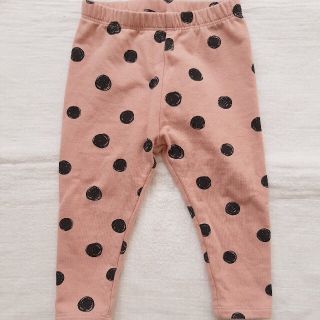 ザラキッズ(ZARA KIDS)のピンクドットの裏起毛パンツ(パンツ)