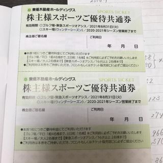 東急不動産ホールディングス株主優待券(その他)