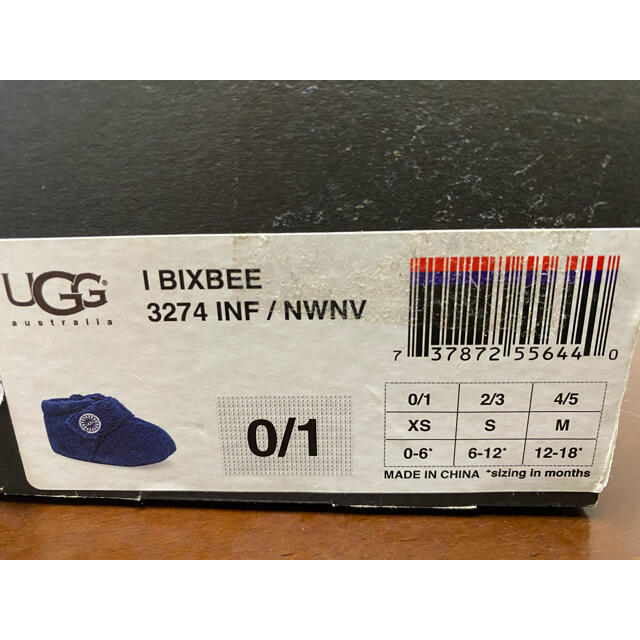 UGG(アグ)の【新品未使用】UGG ベビー　XS（0〜6m） キッズ/ベビー/マタニティのベビー靴/シューズ(~14cm)(ブーツ)の商品写真