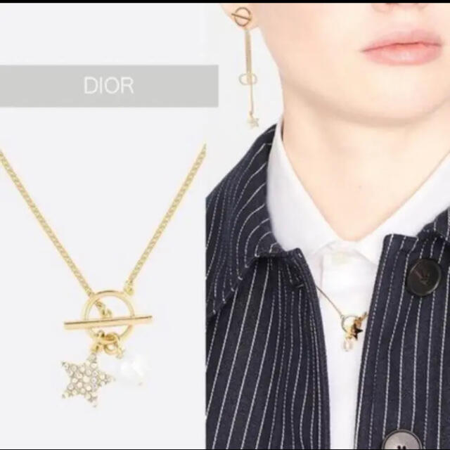 Christian Dior PETIT CDネックレス　ゴールドレア