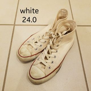 コンバース(CONVERSE)のコンバース オールスター ハイ ナチュラル ホワイト 24.0(スニーカー)