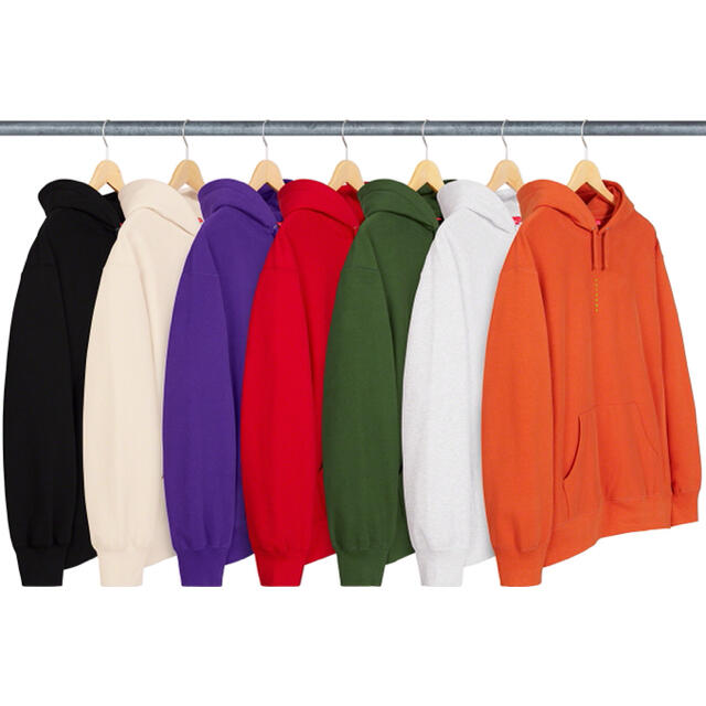 メンズ【Lサイズ】 supreme Micro Logo Hooded Sweat