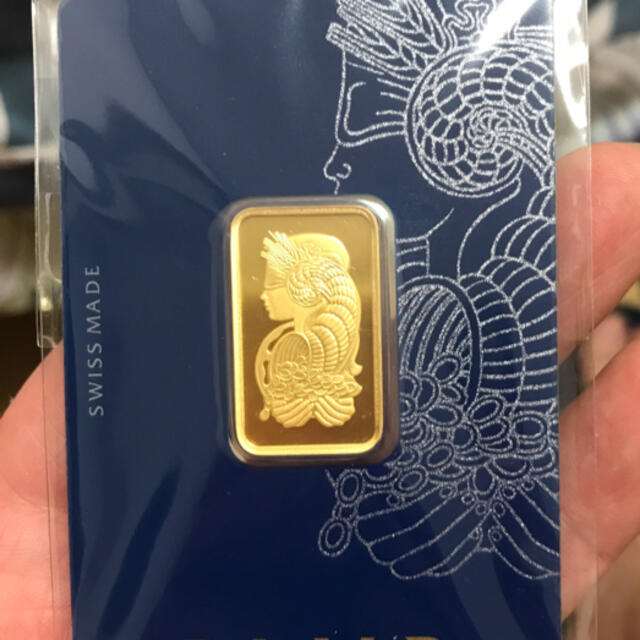 PAMP 純金　10g スイス　24k 999.9 スイスパンプ幸運の女神　金貨