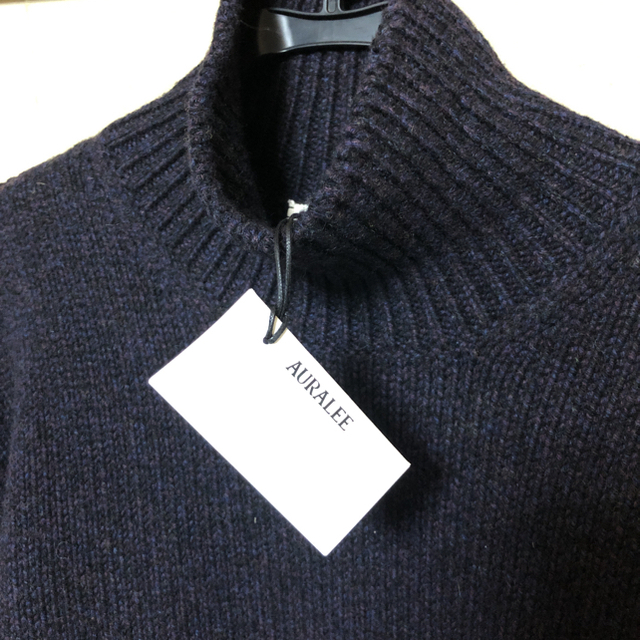 AURALEE camel wool mix knit メンズのトップス(ニット/セーター)の商品写真