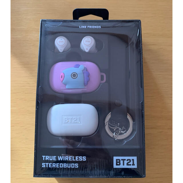 防弾少年団(BTS)(ボウダンショウネンダン)の【年始セール✨お値下げ中！】bts Bluetooth イヤフォン　MANG スマホ/家電/カメラのオーディオ機器(ヘッドフォン/イヤフォン)の商品写真