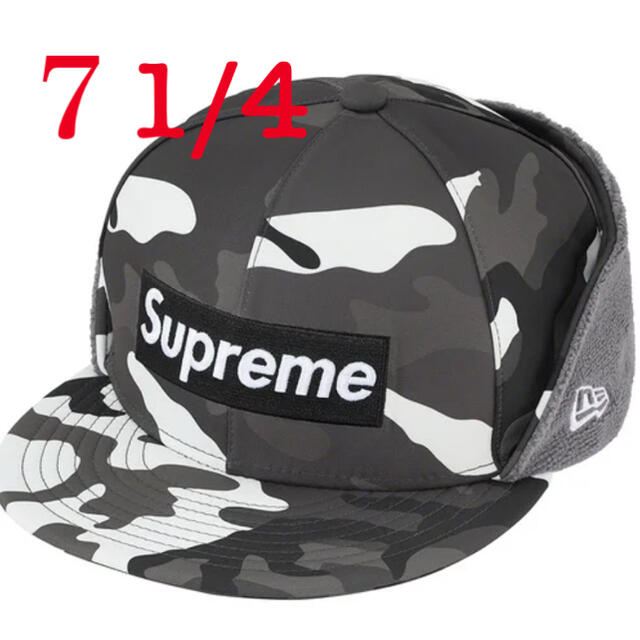 メンズ7 1/4 supreme box logo new era cap カモ