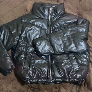 H&M - H&M レザー ダウンの通販 by 𝐦𝐢𝐢𝐧𝐚'𝐬 𝐬𝐡𝐨𝐩|エイチ
