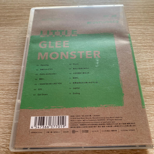 MTV　Unplugged：Little　Glee　Monster DVD エンタメ/ホビーのDVD/ブルーレイ(ミュージック)の商品写真