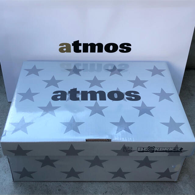 atmos(アトモス)のBE@RBRICK atmos WHITE CHROME 100％&400％ エンタメ/ホビーのフィギュア(その他)の商品写真