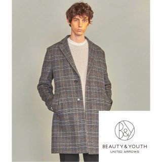 ビューティアンドユースユナイテッドアローズ(BEAUTY&YOUTH UNITED ARROWS)のBEAUTY＆YOUTH チェックメルトンチェスターコート(チェスターコート)