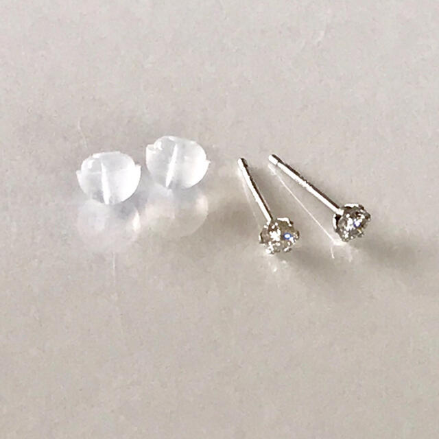 天然 ダイヤモンドピアス スタッド 0.14ct - ピアス