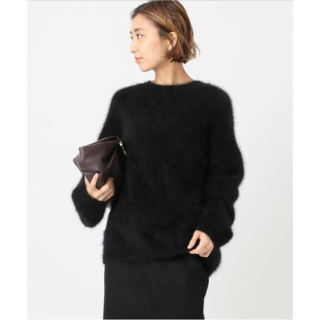 Deuxieme Classe Fluffy Sweater  ブラック