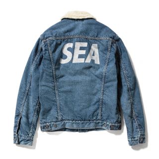 シー(SEA)のWIND AND SEA デニム ボア ジャケット Gジャン XL(Gジャン/デニムジャケット)