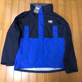 ヘリーハンセン(HELLY HANSEN)の新品未使用・ヘリーハンセン・レインジャケット・Mサイズ(レインコート)