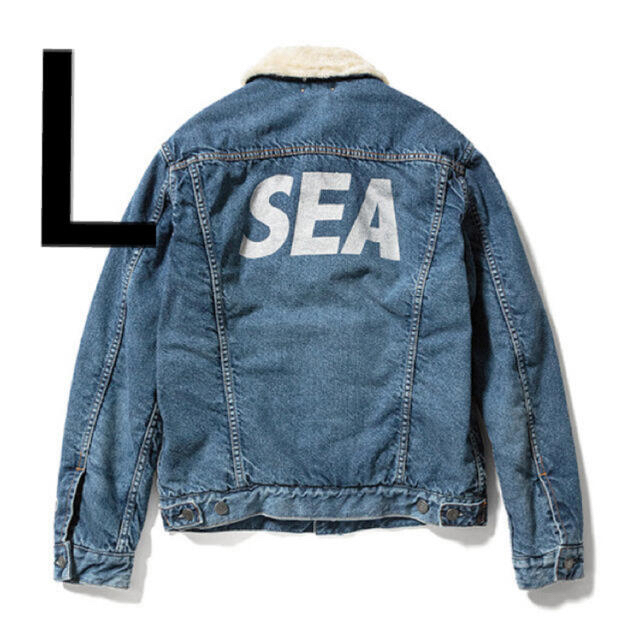 SEA(シー)のWIND AND SEA × MINE DENIM Denim Boa GJKT メンズのジャケット/アウター(Gジャン/デニムジャケット)の商品写真