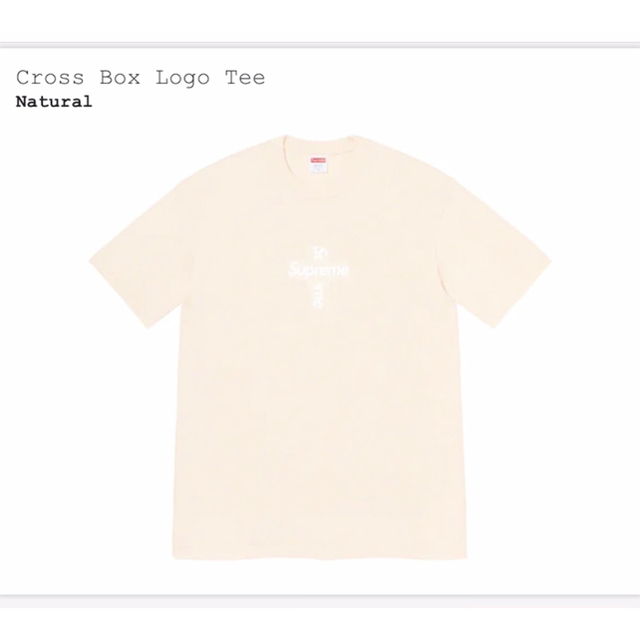 Supreme Cross Box Logo Teeメンズ