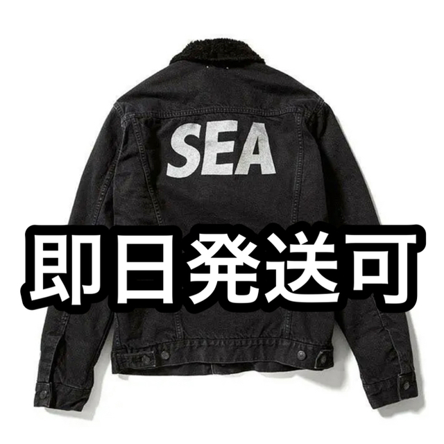 インディゴ【新品】WIND AND SEA × MINEDENIM デニムボアジャケット