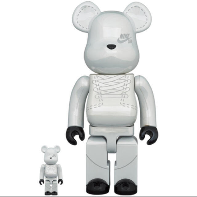 BE@RBRICK NIKE SB 2020 WHITE 100％ & 400％