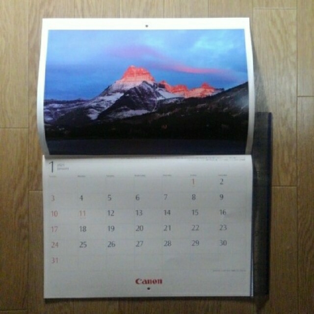 Canon(キヤノン)のキャノン　2021年カレンダー インテリア/住まい/日用品の文房具(カレンダー/スケジュール)の商品写真