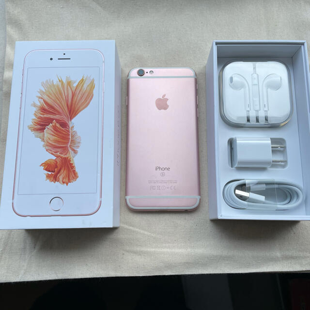 美品☆彡 iPhone6s Rose Gold 64GB SIMフリー 期間限定特別価格
