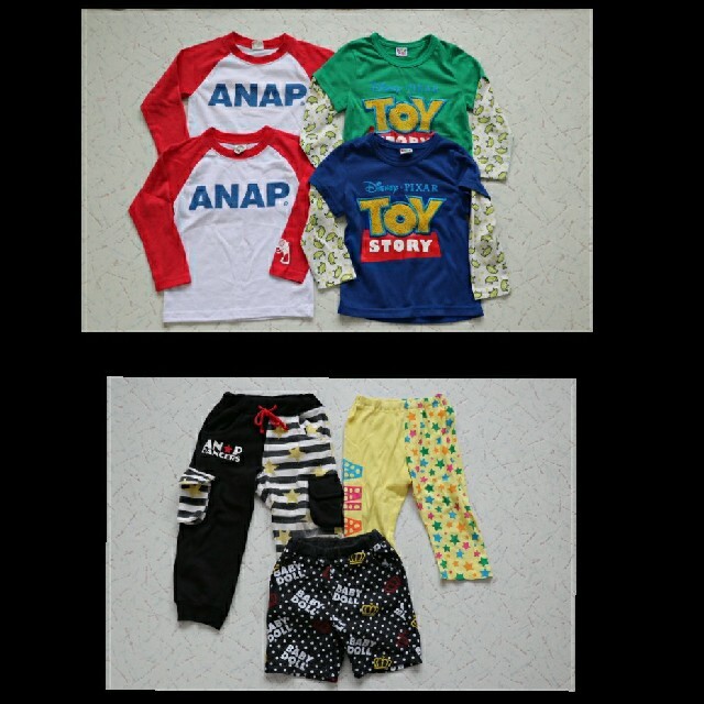 ANAP(アナップ)の子供服まとめ売り 90〜100サイズ 14点 キッズ/ベビー/マタニティのキッズ服男の子用(90cm~)(その他)の商品写真