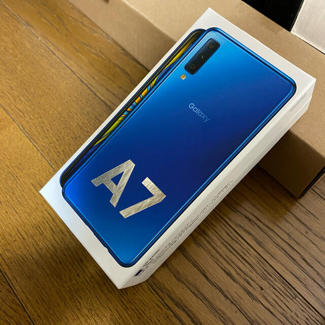 Galaxy A7 ブルー SIMフリー 未開封新品 楽天回線対応 スマートフォン ...