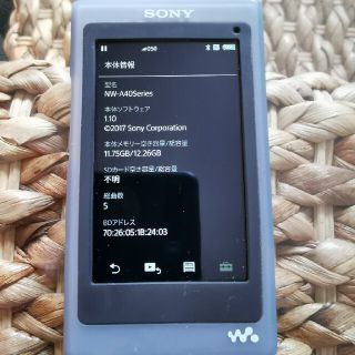 ソニー(SONY)のNW-A40Series sony walkman(ポータブルプレーヤー)