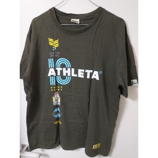 ランドリー(LAUNDRY)のLAUNDRY × ATHLETA Tシャツ カーキ Lサイズ(Tシャツ/カットソー(半袖/袖なし))