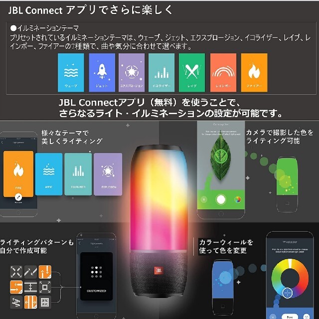 PULSE3 JBL イルミネーションスピーカー bose sony | swa.com.pe