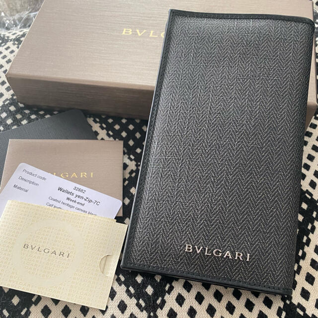 BVLGARI - ブルガリ☆ロゴ入りメンズ長財布の通販 by ゆん☆'s shop ...