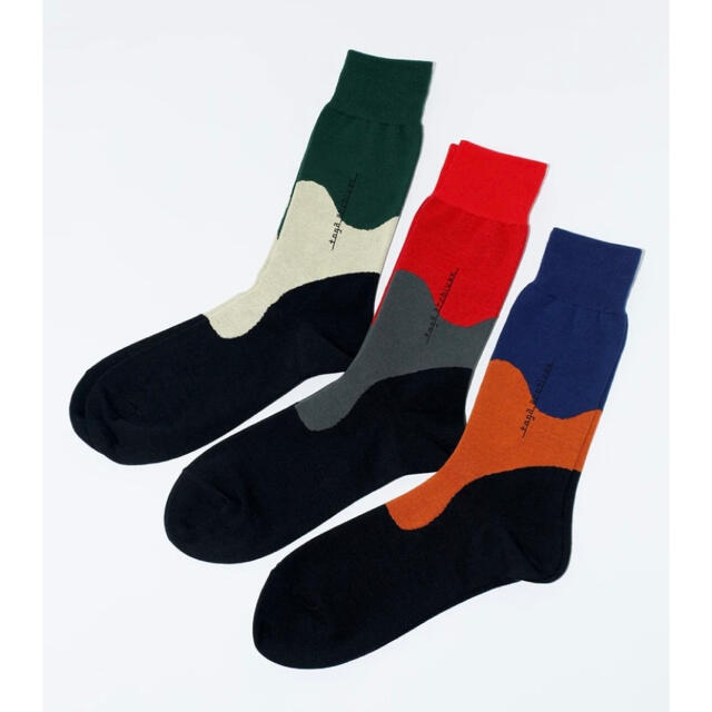 TOGA(トーガ)の【新品未使用】TOGA COLOR PANEL SOCKS TABIO 2set メンズのレッグウェア(ソックス)の商品写真