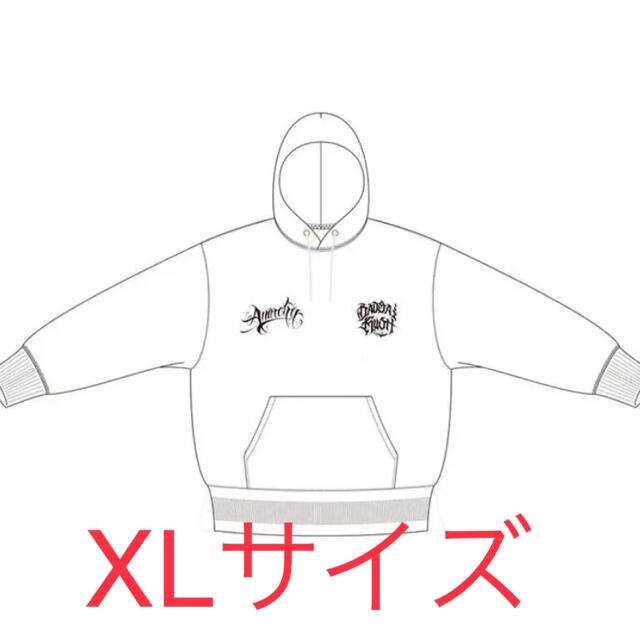 ANARCHY x BADSAIKUSH  HOODIE WHITE XL送料込