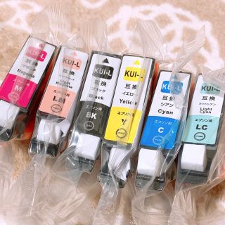 EPSON KUI-6CL-L 互換 6色セット クマノミ 増量タイプ(PC周辺機器)