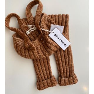 キャラメルベビー&チャイルド(Caramel baby&child )の【新品】Rib Longies  Rose Gold 2-3y(パンツ/スパッツ)