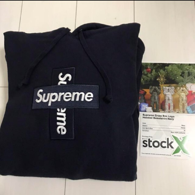 Supreme Cross Box Logo Hooded Black M