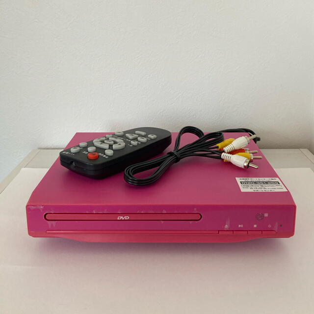 【動作品】DVDプレーヤー　ピンク　SN-202C スマホ/家電/カメラのテレビ/映像機器(DVDプレーヤー)の商品写真