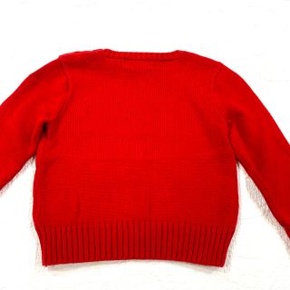 【美品】ポロラルフローレン ガールズ90-100 赤ベア セーター